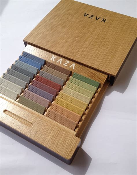 Colour charts and sample boxes for your projects. .